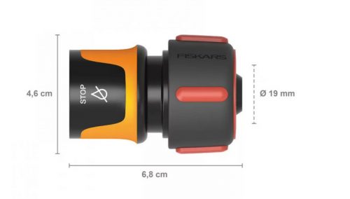 Fiskars 1027082 Tömlő-gyorscsatlakozó, 19 mm (3/4”) STOP LB (min 30), univerzális