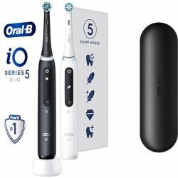 Oral-B iO Series 5 DuoPack elektromos fogkefe fekete/fehér (iOg5d.2j6.2k)