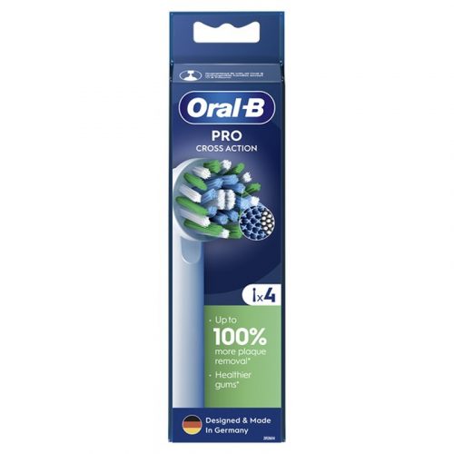 Oral-B EB50RX-4 Pro CrossAction elektromos fogkefefej, pótfej 4db-os, fehér