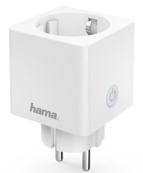 Hama 176573 Okos Wifi Konnektor, 3680Watt, 16A, Wi-Fi, fehér