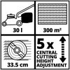 Einhell 3413226 PXC GE-CM 36/34-1 Li-Solo akkumulátoros fűnyíró, 33,5 cm, (akkumulátor és töltő nélkül)