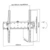 Stell SHO 3300 fali konzol, 30",-60", VESA 400x400, slim, dönthető