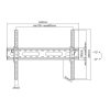 Stell SHO 4420 Slim fali konzol, 37"-70",  VESA 600, x 400, dönthető