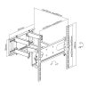 Stell SHO 4610 fali konzol, 32"-55", VESA 400x400, kihúzható