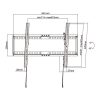 Stell SHO 5410 fali konzol, SLIM, 37"-80", VESA 600x400, dönthető, max. 75kg, fekete