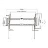 Stell SHO 7410 fali konzol, Slim, 43"-90", VESA 600x400, dönthető, max. 75kg, fekete