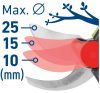 Extol Craft 402456 akkus metszőolló, Power Share, kefementes motor, kofferban, 1db 2000 mAh Li-ion akku + 1 db töltő