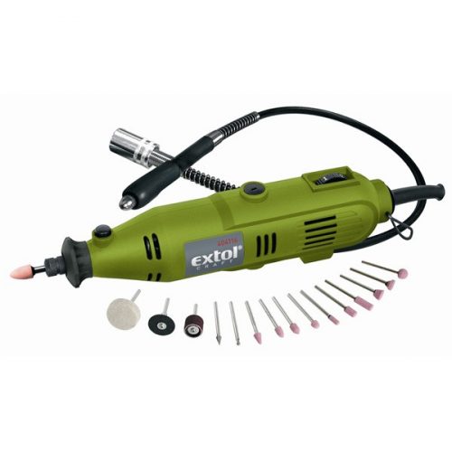 Extol Craft 404116 Mini Köszörű És Fúrógép Klt., 130W