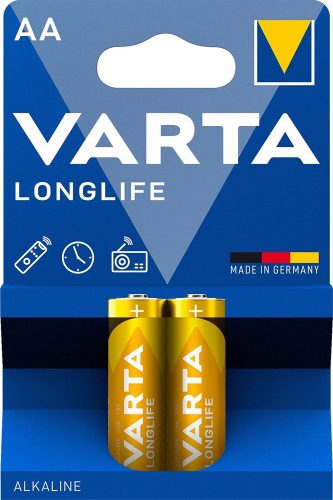 Varta 4106101412 Longlife AA (LR6) alkáli ceruza elem (2db/bliszter)