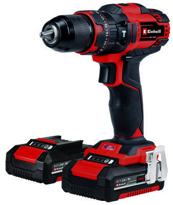 Einhell 4513992 TE-CD 18/40 Li+69 akkumulátoros fúró - csavarozó, 2x2Ah, 64 részes tartozékkészlet, kofferben