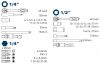 Fortum 4700002 dugókulcs készlet, 1/2, 1/4, 50 darab, 61CrV5, mattkróm