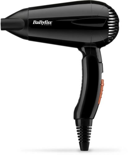 BaByliss 5344E Travel Dry hajszárító, 2000Watt, 2 sebesség, 79km/h, összehajtható, fekete