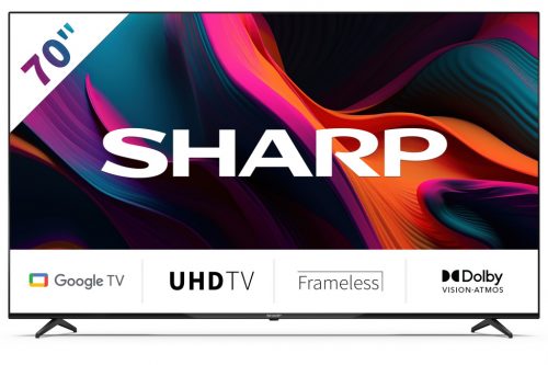 Sharp 70GL4260EB 4K UHD LED TV, HDR , Google TV, 70"(177cm)