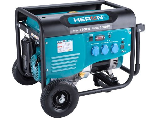 Heron 8896413 benzinmotoros áramfejlesztő, max 5500 VA, egyfázisú