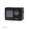 Nedis ACAM31BK akciókamera, 1080p, 30fps, két LCD kijelző, Wi-Fi, fekete