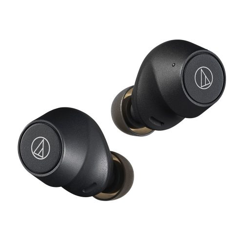 Audio-Technica ATH-CKS30TW+BK aktív zajszűrős True Wireless fülhallgató, BT5.1, IP55 vizállóság, fekete