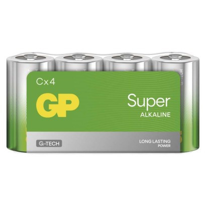 GP Batteries B01304 Super Alkáli C/LR14, baby elem (4db/fólia)