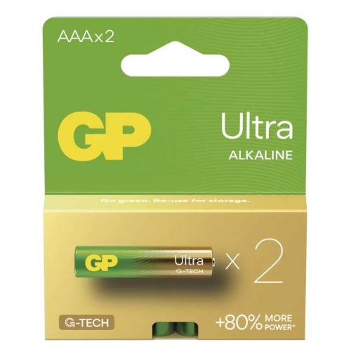 GP Batteries B02112 Ultra Alkáli AAA/LR3 mikro ceruza elem (2db/bliszter)