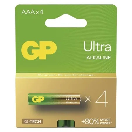 GP Batteries B02114 Ultra Alkáli AAA/LR3 mikro ceruza elem (4db/bliszter)