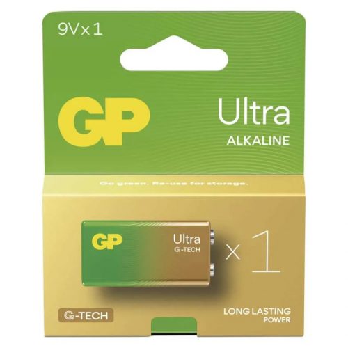 GP Batteries B02511 Ultra Alkáli 9V/6LF22 alkáli elem (1db/bliszter)