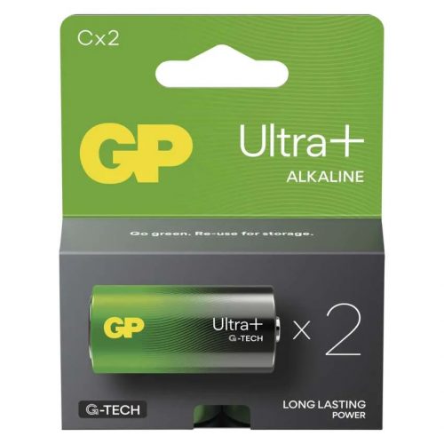 GP Batteries B03312 Ultra Plus Alkáli C/LR14, baby elem (2db/bliszter)