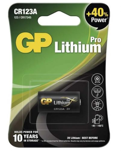 GP Batteries B1501 lítium elem CR123 (1db/bliszter)