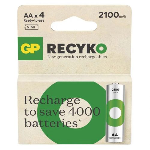 GP ReCyko B25214 2100 mAh NiMH AA/HR6 ceruza akkumulátor (4db/bliszter)