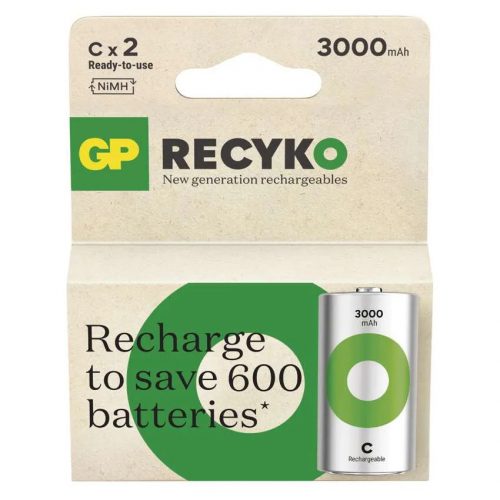 GP ReCyko B2533 3000mAh NiMH C/HR14 baby akkumulátor  (2db/bliszter)