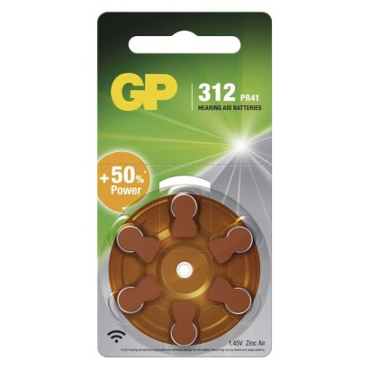 GP Batteries B3512 gombelem hallókészülékbe ZA312 (6db/bliszter)