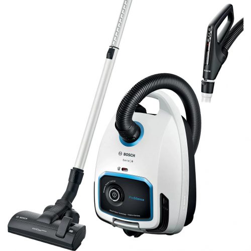 Bosch BGB6SIL1 Serie 6 ProSilence porzsákos porszívó, 700Watt, 4literes porzsák, 66dB, fehér