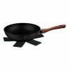 Berlinger Haus BH/1719 Ebony Rosewood Collection wok serpenyő fedővel, 28x7,4 cm, 3,2 l, indukciós, márvány bevonat