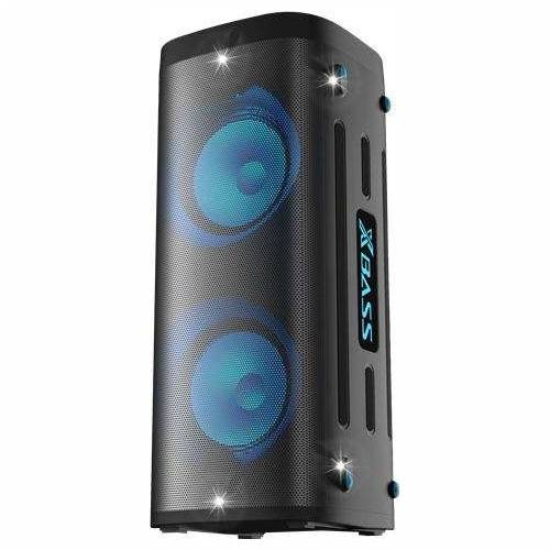 Vivax BS-1000 Hordozható vezeték nélküli Bluetooth hangszóró, 100W, BT 5.0, FM, USB, mikrofon, fekete