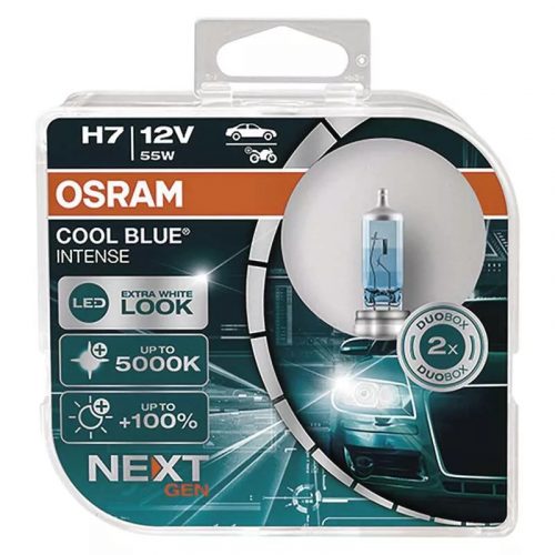 OSRAM Cool Blue Intense H7 autós izzó 12V55W 64210 (2db/csomag)