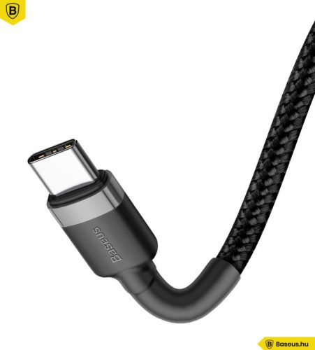 Baseus CATKLF-GG1 Cafule PD 2.0 QC 3.0 60 W USB-C - USB-C PD kábel 1 méter, fekete-szürke