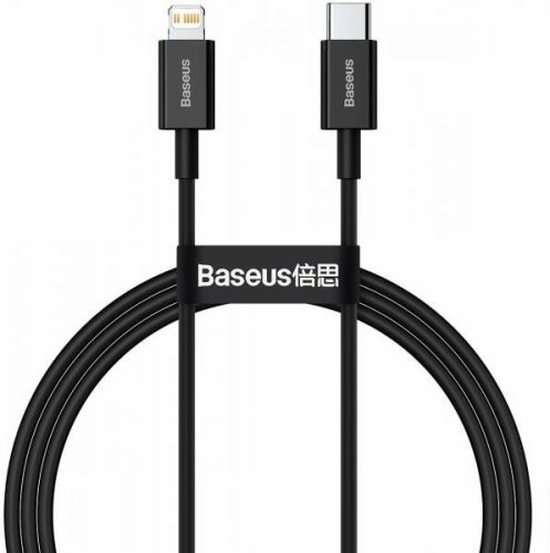 Baseus CATLYS-A01 Superior USB - Lightning adatkábel, 20W, PD, 1 m, fekete