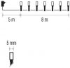 Emos D4AN01 karácsonyi fényfüzér, villogó, 8méter, 80LED, meleg/hideg fehér, kül- és beltéri, időzítő