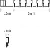 Emos D4FW02 karácsonyi fényfüzér, 5.6méter, 80LED, kül- és beltéri, meleg fehér, időzítő, elemes (3xAA)