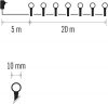 Emos D5AC07 karácsonyi fényfüzér, cseresznye- golyók, 20m, 200LED, hideg fehér, kül- és beltéri, 8 program