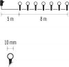 Emos D5AM05 karácsonyi fényfüzér, cseresznye- golyók, 8m, 80LED, többszínű, kül- és beltéri, 8 program