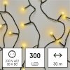 EMOS D5AW04 karácsonyi fényfüzér - cseresznye, 30m, 300LED, meleg fehér, IP44