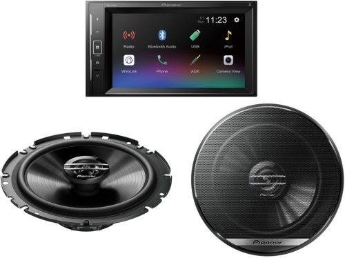 Pioneer DMH-A240BT multimédia fejegység és TS-G1720F 17cm,-es hangszóró pár (csomag)