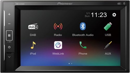 Pioneer DMH-A240DAB multimédia fejegység, DIN 2, 6,2" kijelző