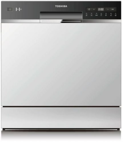 Toshiba DW-08T2EE(W) mosogatógép, 8 teríték, 49 dB, 7 program, UV LED, Antibakteriális szűrő, fehér