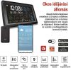 Emos E8610 GoSmart okos időjárás állomás, vezeték nélküli érzékelő, naptár, színes LCD, ébresztő, szundi, Wi-Fi