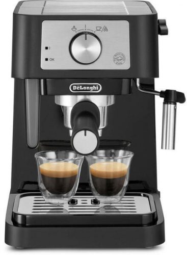 Delonghi EC260.BK Stilosa félautomata eszpresszó kávéfőző, 15bar, őrölt kávé és E.S.E pod, fekete