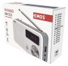 Emos E0086 EM-213 rádió és MP3 lejátszó, USB, microSD, ezüst