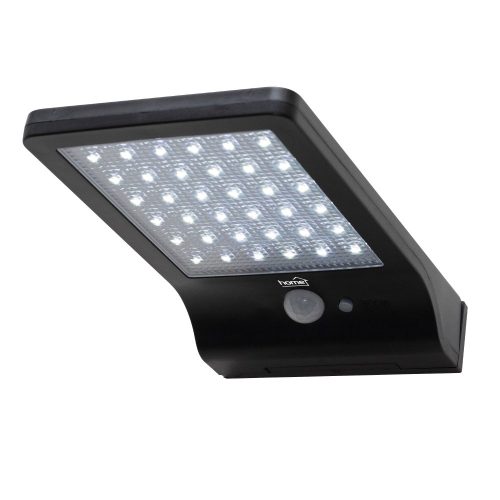 Somogyi FLP300SOLAR napelemes LED reflektor, 300 lm, PIR mozgásérzékelő, 36 db hidegfehér SMD LED, energiatakarékos, műanyag, IP44