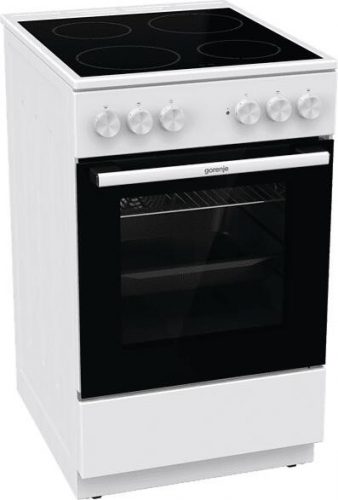 Gorenje GEC5A41WG kerámialapos tűzhely, 50cm, 62literes sütő,8,6kW, fehér