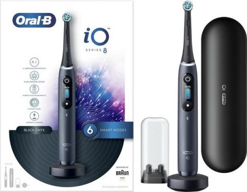 Oral-B IO8 Elektromos fogkefe, fekete