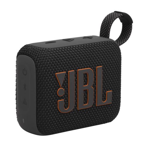 JBL GO 4 hordozható Bluetooth hangszóró, 4,2Watt, BT 5.3, víz- és porálló, fekete